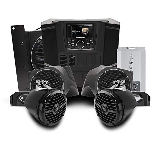 Rockford Fosgate RNGR-STAGE4 400 Watt Stereo, Front Lower Speaker, Rear Speaker, and Subwoofer Kit for Select 2015-2018 Polaris Ranger Models Rockford Fosgate RNGR-STAGE4 400 Watt Stereo, Front Lower Speaker, Rear Speaker, and Subwoofer Kit for Select 2015-2018 Polaris Ranger Models
